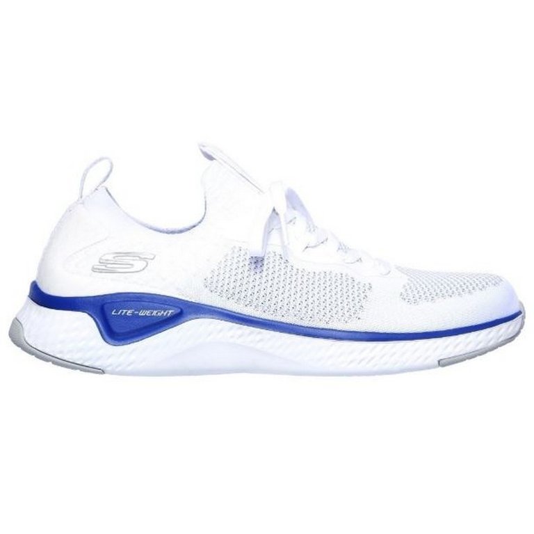 Mens Solar Fuse Valedge Slip On Jogger Sneaker - White/Blue - White/Blue