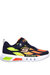 Skechers Boys Flex-Glow Dezlo Mesh Sneakers (Navy/Orange/Lime Green)