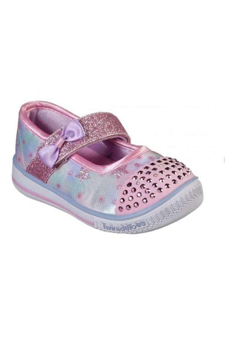 Skechers Pink/Multicolored Childrens/Kids Twinkle Play Mary Jane Shoe (Pink/Multicolored) Verishop