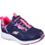 Skechers Girls Tread Lite Sports Sneakers (Navy/Pink) - Navy/Pink