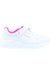 Skechers Girls Uno Lite Sneakers (White/Hot Pink)