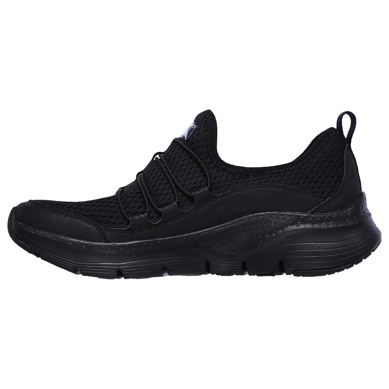 Womens/Ladies Arch Fit Lucky Thoughts Sneaker (Black) - Black