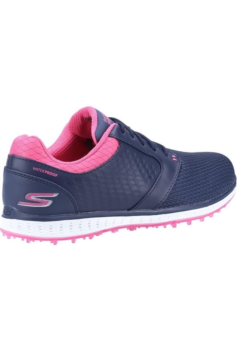 Womens/Ladies Elite 3 Grand Leather Sneakers (Navy/Pink)