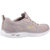 Womens/Ladies Empire DLux Sneakers - Taupe/Rose Gold/White