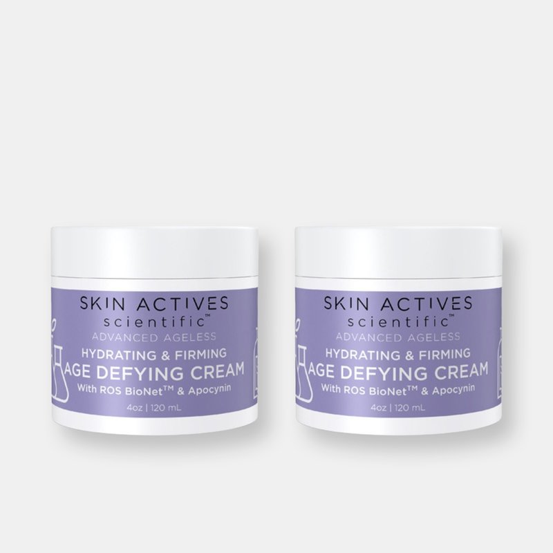 Skin Actives Scientific Hydrating And Firming Age Defying Cream | Advanced Ageless Collection | 4 Fl oz