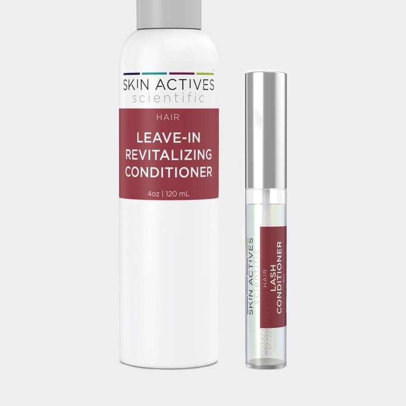 Skin Actives Scientific Leave-in Revitalizing Conditioner And Brow & Lash Enhancing Conditioner Set