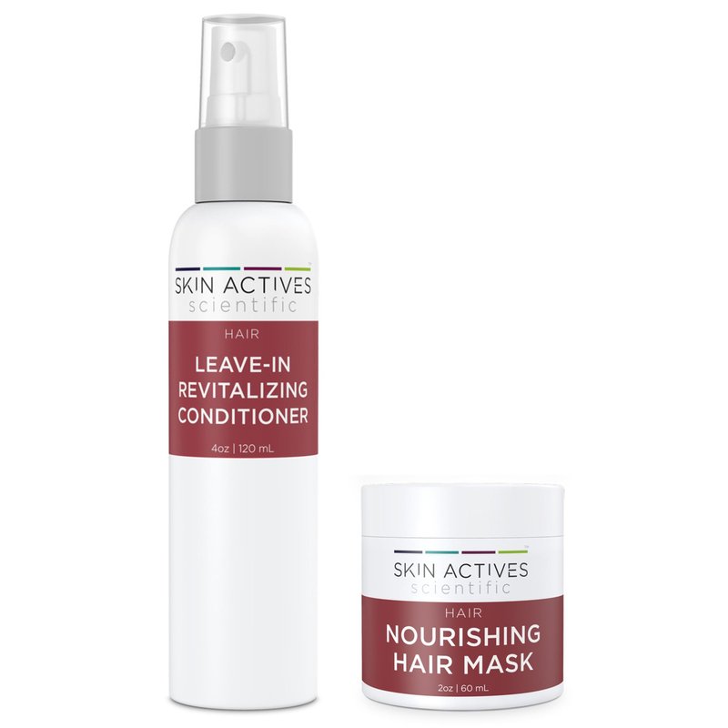 Skin Actives Scientific Leave-in Revitalizing Conditioner & Nourishing 2oz Hair Mask Set