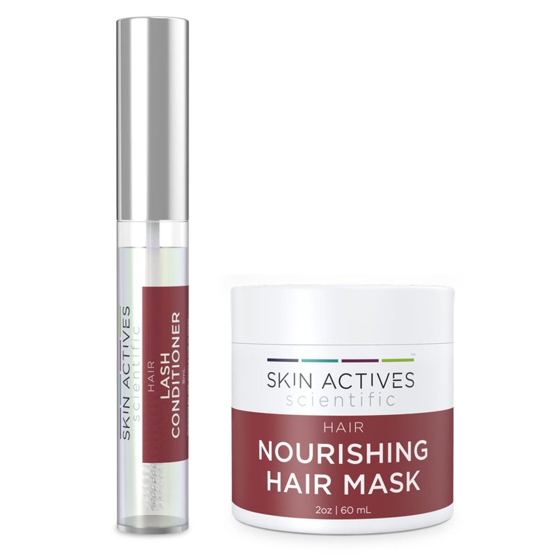 Skin Actives Scientific Nourishing 2 oz Hair Mask And Brow & Lash Enhancing Conditioner Set