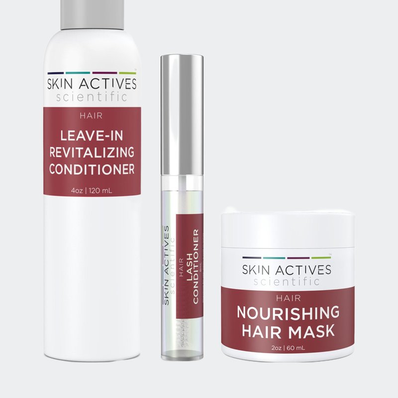 Skin Actives Scientific Revitalizing Conditioner With Nourishing 2oz Hair Mask & Brow And Lash Conditioner Kit