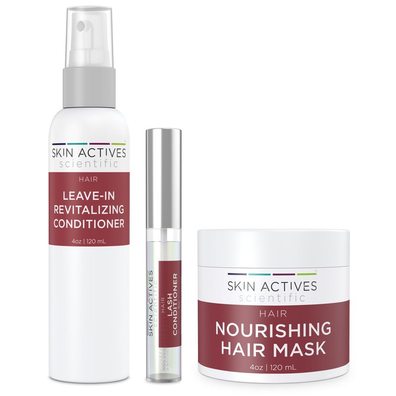 Skin Actives Scientific Revitalizing Conditioner With Nourishing 4oz Hair Mask & Brow And Lash Conditioner Kit