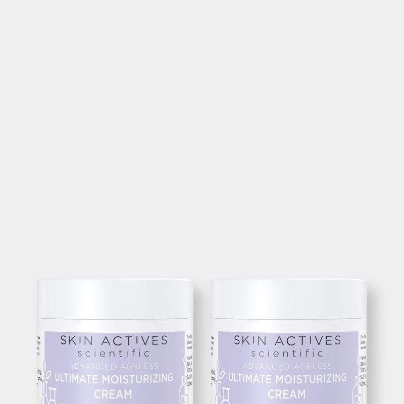 Skin Actives Scientific Ultimate Moisturizing Cream With Ros Bionet And Apocynin | Advanced Ageless Collection | 2-pack
