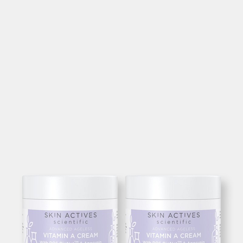 Skin Actives Scientific Vitamin A Cream With Ros Bionet And Apocynin | Advanced Ageless Collection | 2-pack