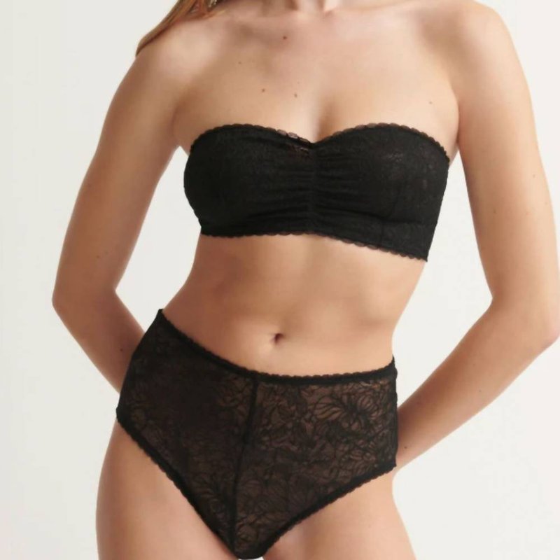 Shop Skin Livia High Rise Cheeky Underwear In Black