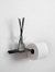 The Easy Roller - Wall Mounted Bathroom Tissue Holder & Toilet Paper Roller - Matte Black