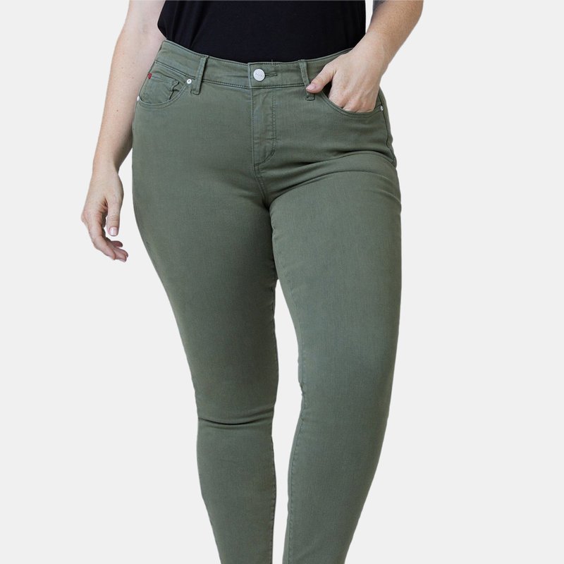 Slink Jeans Mid Rise Jegging In Pine