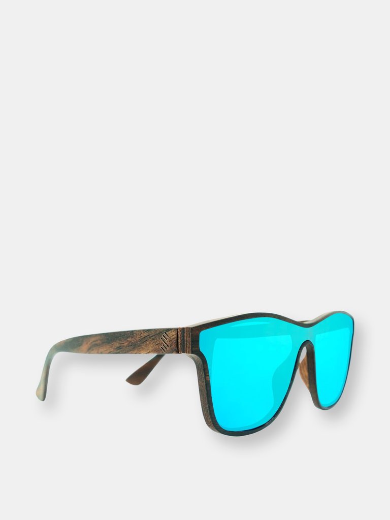 Heartbreaker - Wood Sunglasses - Ice Blue