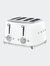 4x4  Slot Toaster - White - White