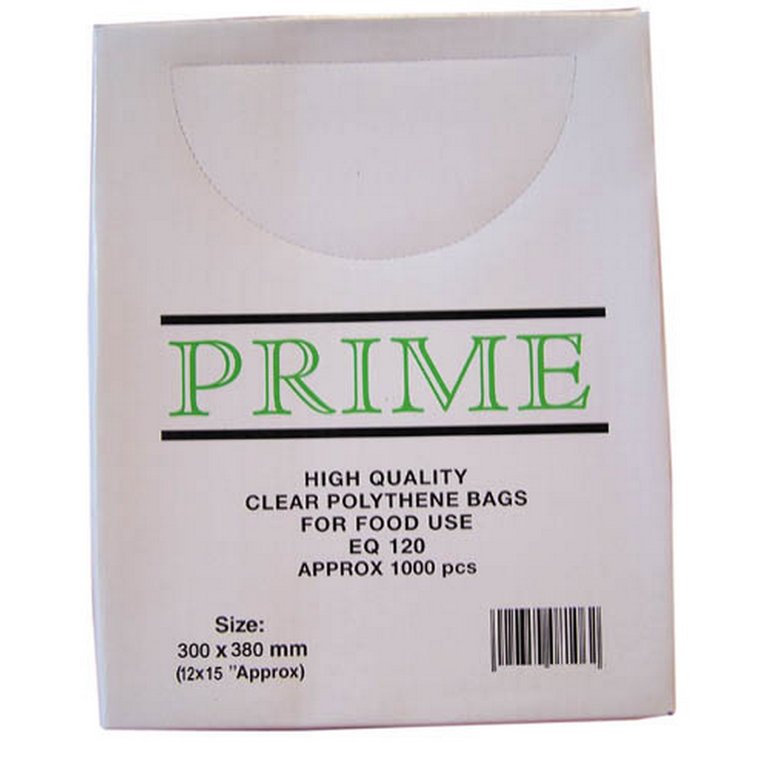 Smith and Bateson Clear Poly Weighout Bags 30cm x 46cm 1000 Pack 7370g 