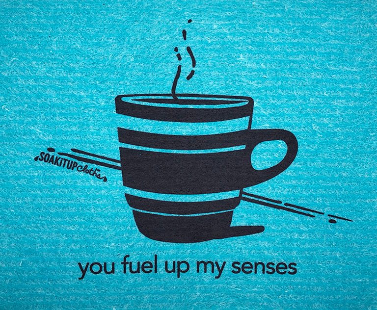 You Fuel Up My Senses - Coffee In Teal - Teal