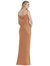 Asymmetrical One-Shoulder Cowl Maxi Slip Dress