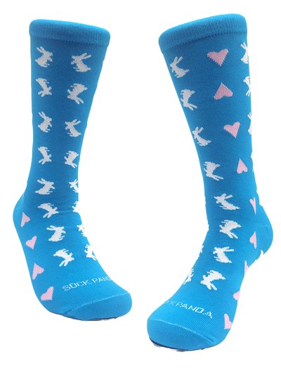 Sock Panda Rabbits And Hearts Patterned Socks (Adult Medium) product