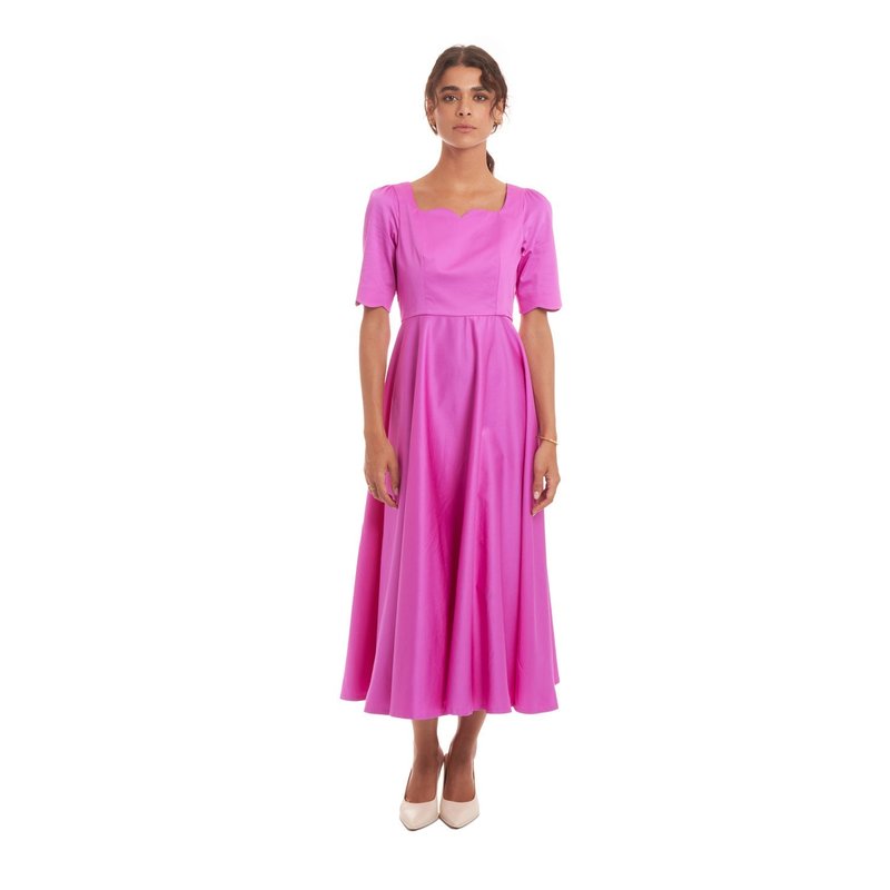 Sofia Tsereteli Art Deco Gown In Pink