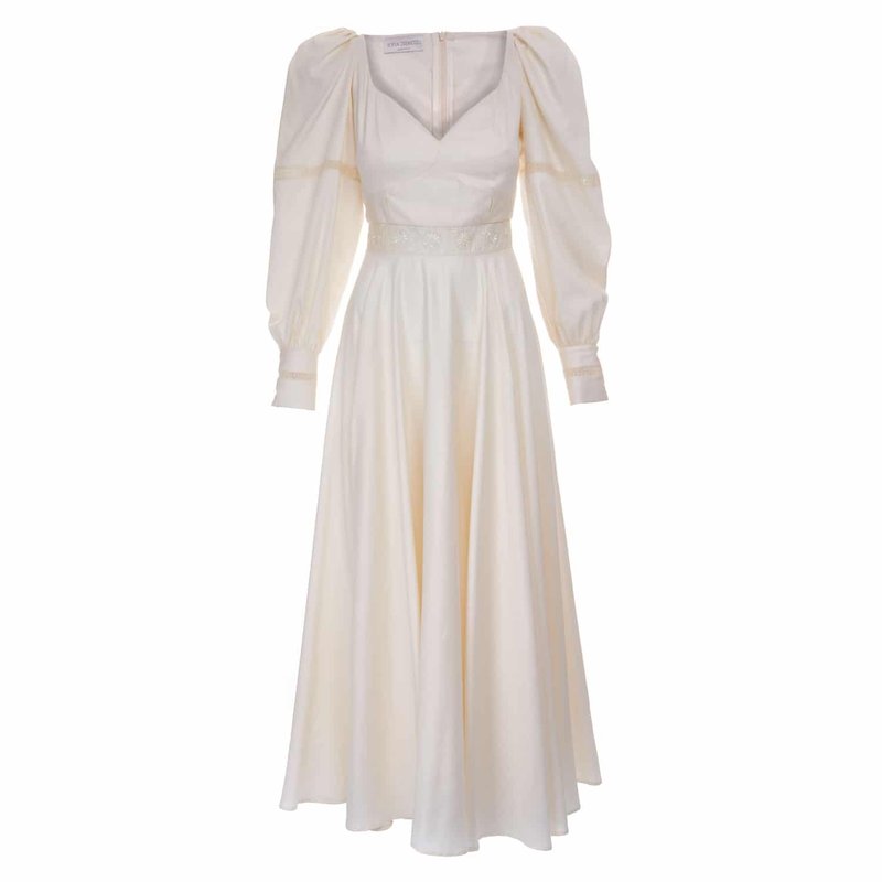 Shop Sofia Tsereteli Cotton Dress In White