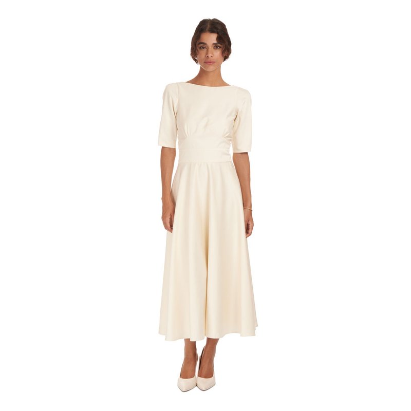 Shop Sofia Tsereteli Satin Bliss Dress In White
