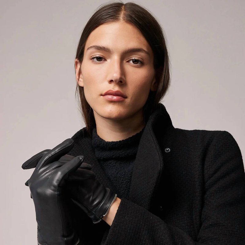 Soia & Kyo Demy Leather Gloves In Black