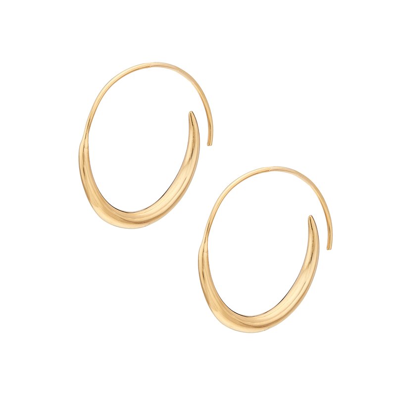 Shop Soko Amali Threader Hoop Earrings In Gold