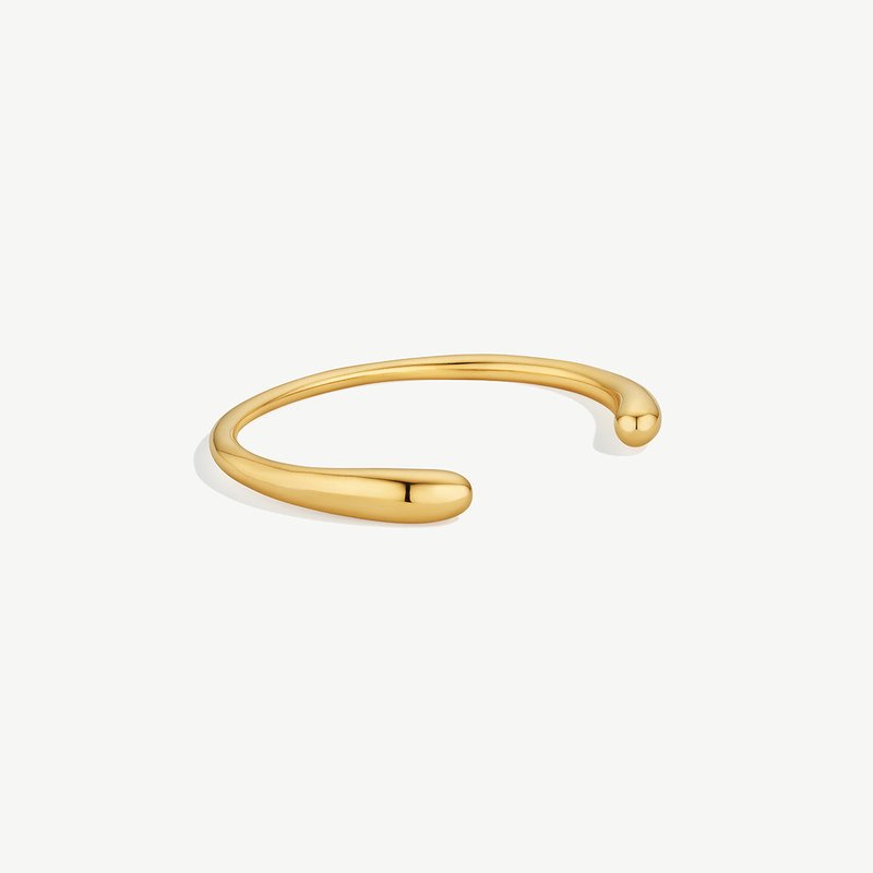 Soko Delicate Dash Cuff Bracelet In Gold