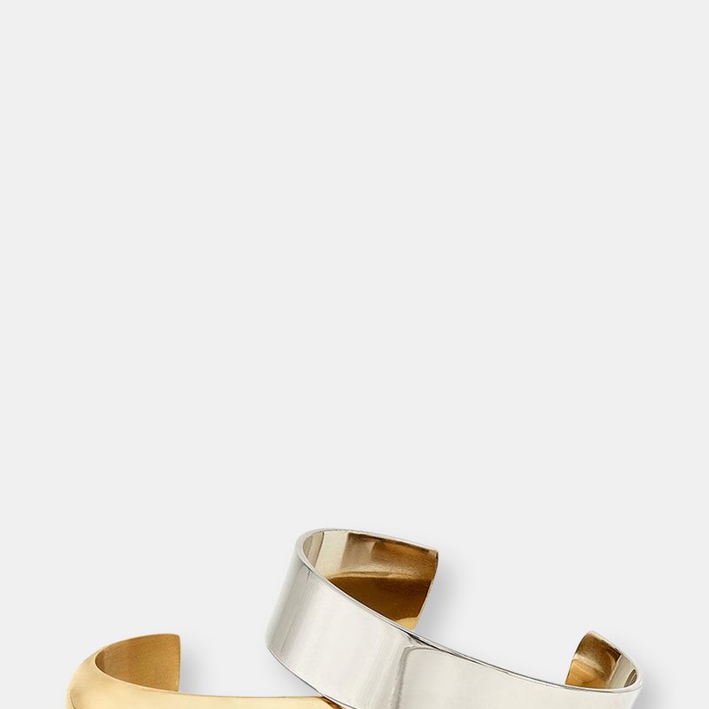 Soko Eris Stacking Cuff Bracelets In Gold Plated/silver