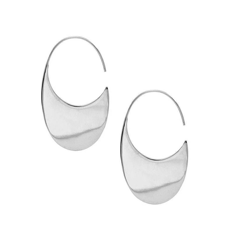 Mezi Drama Threader Earrings - Silver