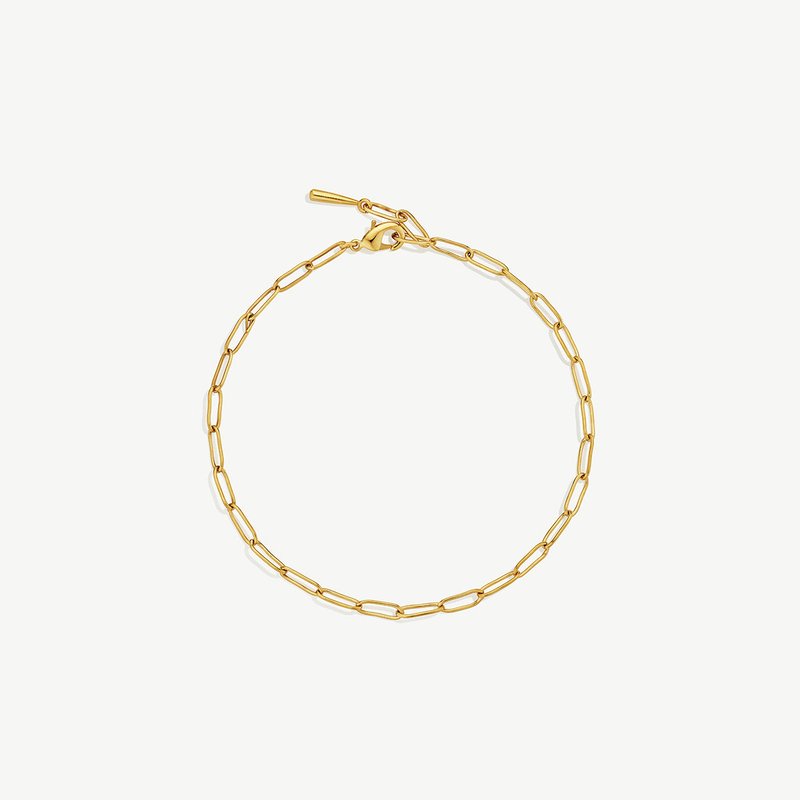 Shop Soko Mini Ellipse Link Bracelet In Gold