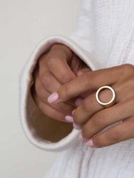 Open Circle Statement Ring