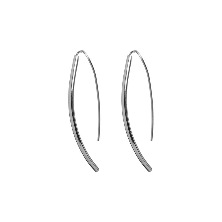 Petite Bow Earrings - Silver