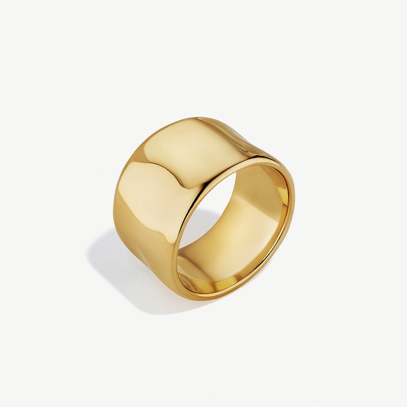 Soko Ripple Band Ring In Gold