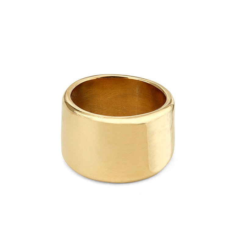 Soko Ripple Band Ring In Gold Plated