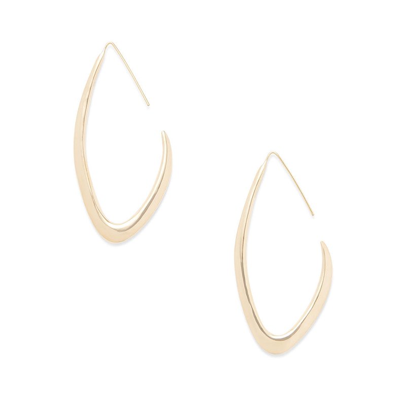 Soko Tulla Outline Threader Earrings In Gold