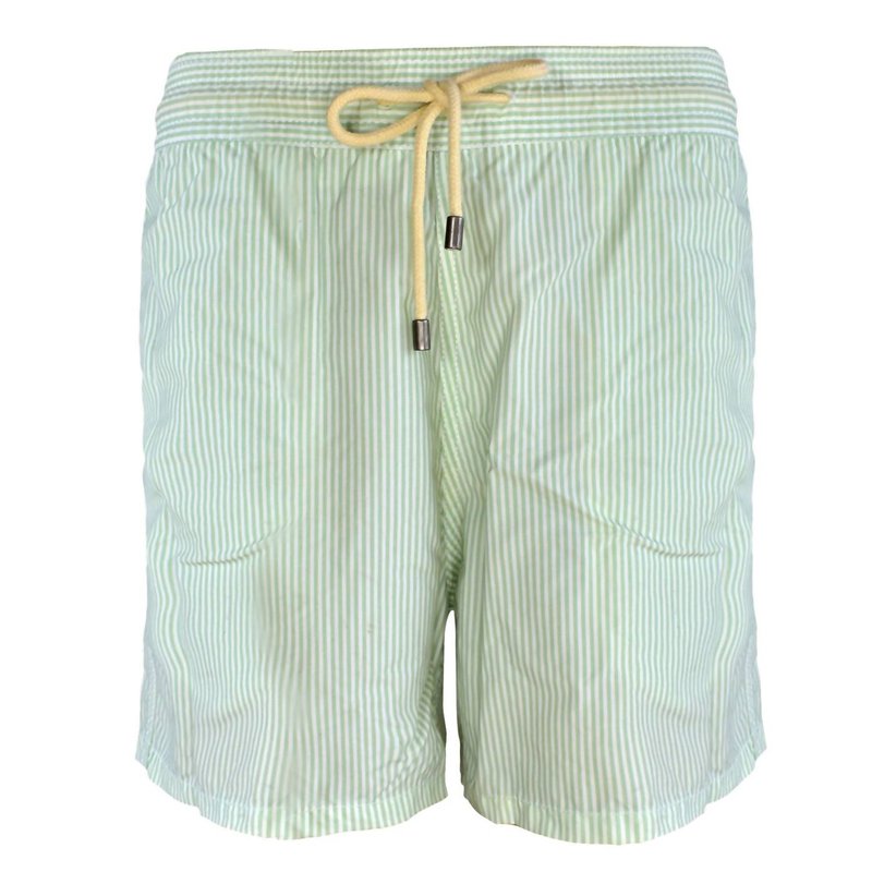 Shop Solid & Striped Men The Classic Drawstrings Swim Short Trunks In Green