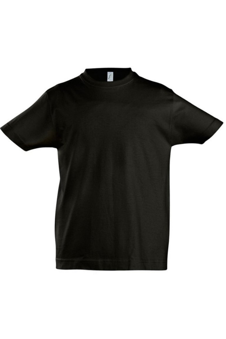 SOLS Deep Black Big Boys Imperial Heavy Short Sleeve T-Shirt - Deep Black | Verishop