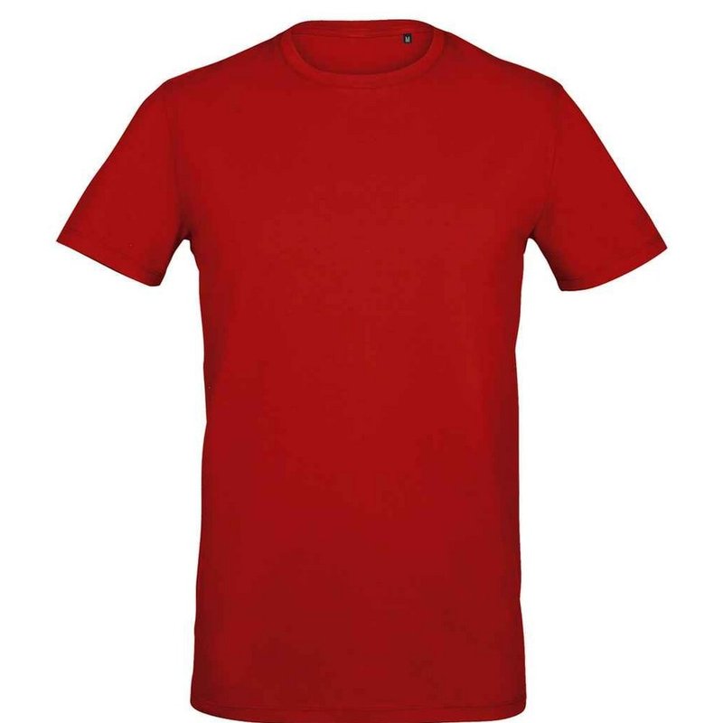 Sols Mens Millenium Stretch T-shirt In Red
