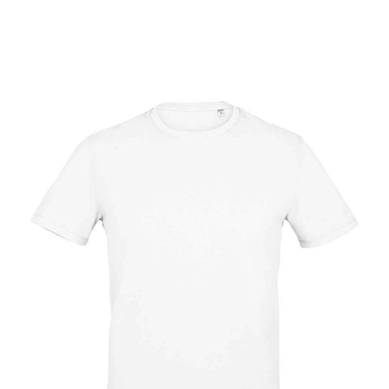 Sols Mens Millenium Stretch T-shirt In White
