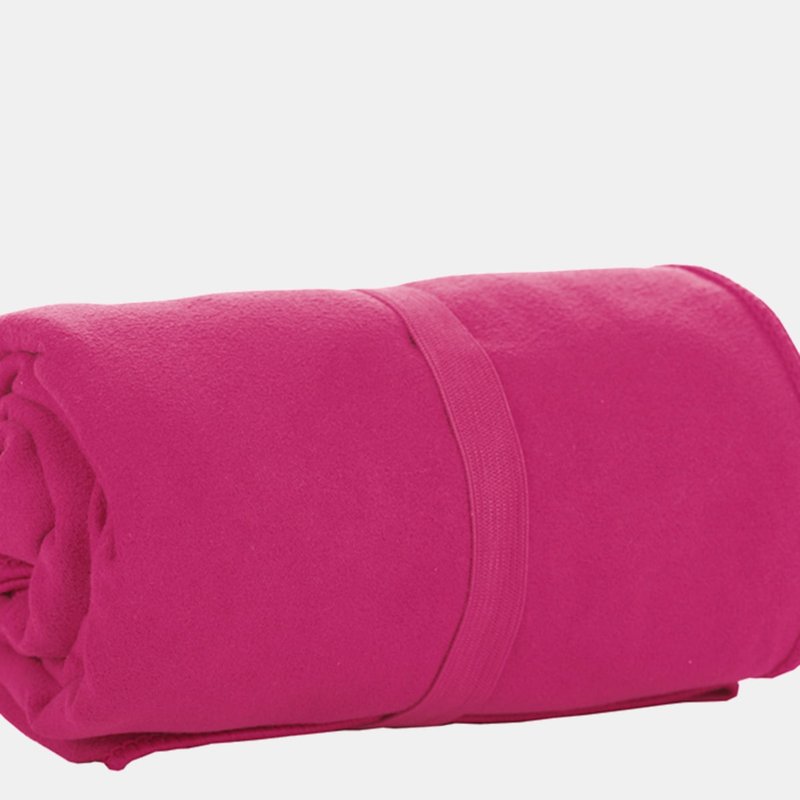 Shop Sols Atoll Microfiber Hand Towel (fuchsia) (20 X 40in) In Pink