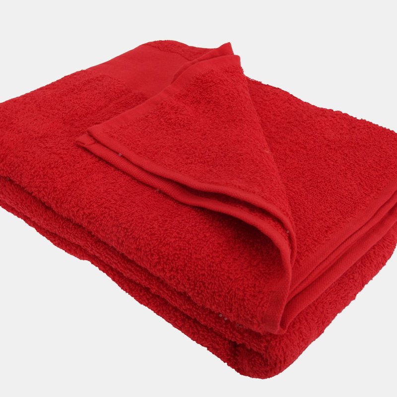Sols Island Bath Sheet / Towel (40 X 60 Inches) (red) (one)