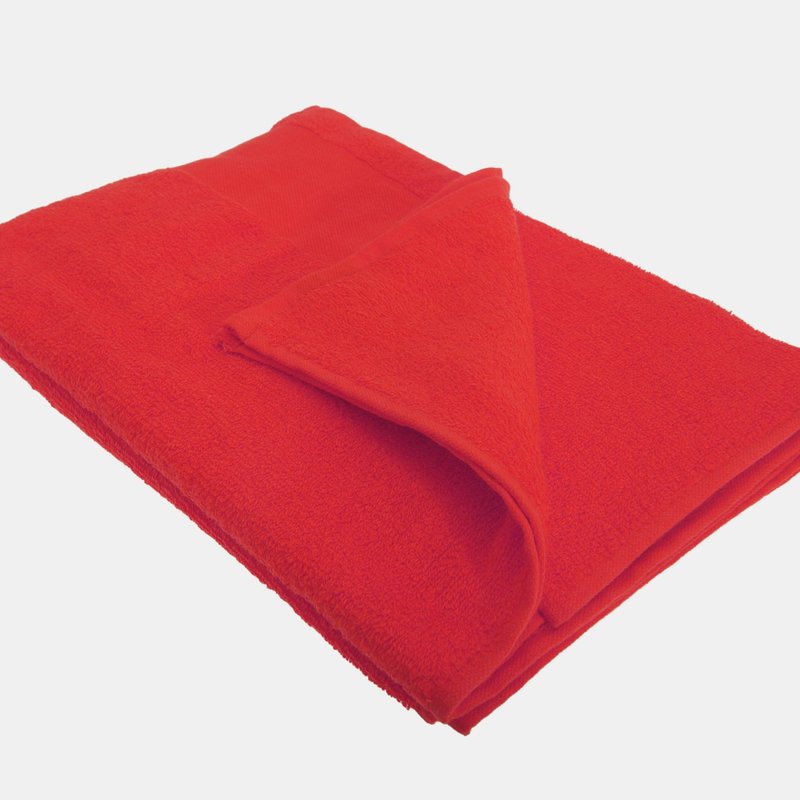 Sols Island Bath Towel (30 X 56 Inches) (red) (one)