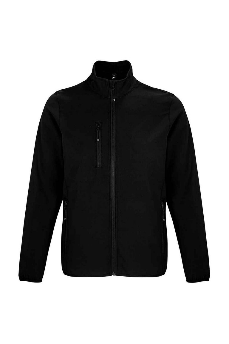SOLS Mens Falcon Recycled Soft Shell Jacket (Black) - Black