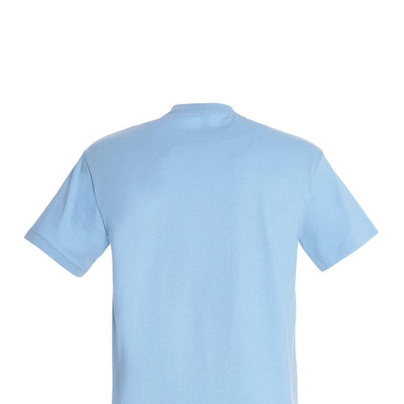 Shop Sols Mens Imperial Heavyweight Short Sleeve T-shirt (sky Blue)