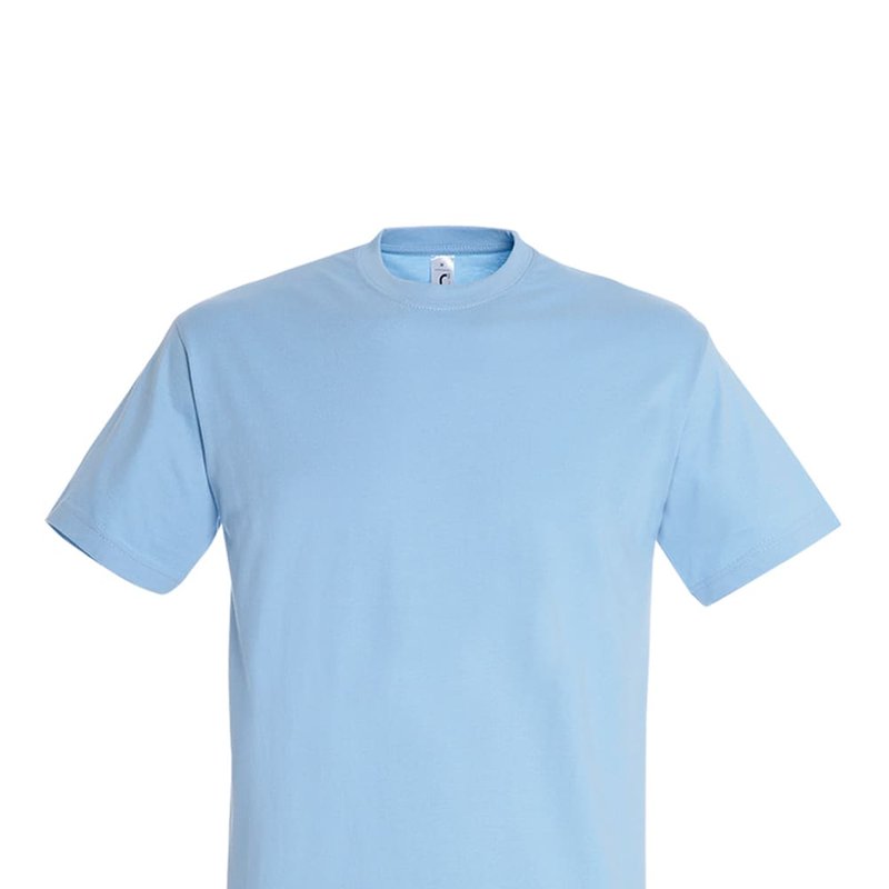 Sols Mens Imperial Heavyweight Short Sleeve T-shirt (sky Blue)