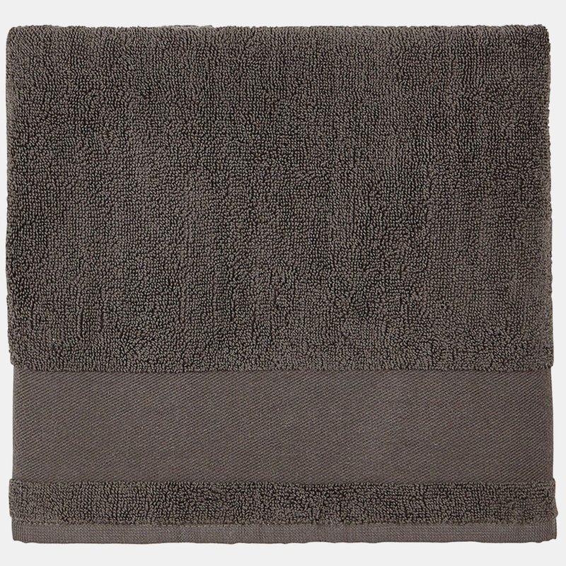 Sols Peninsula 70 Bath Towel (dark Gray) (one Size) In Grey